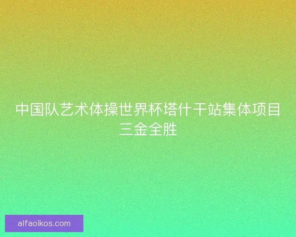中国队艺术体操世界杯塔什干站集体项目三金全胜